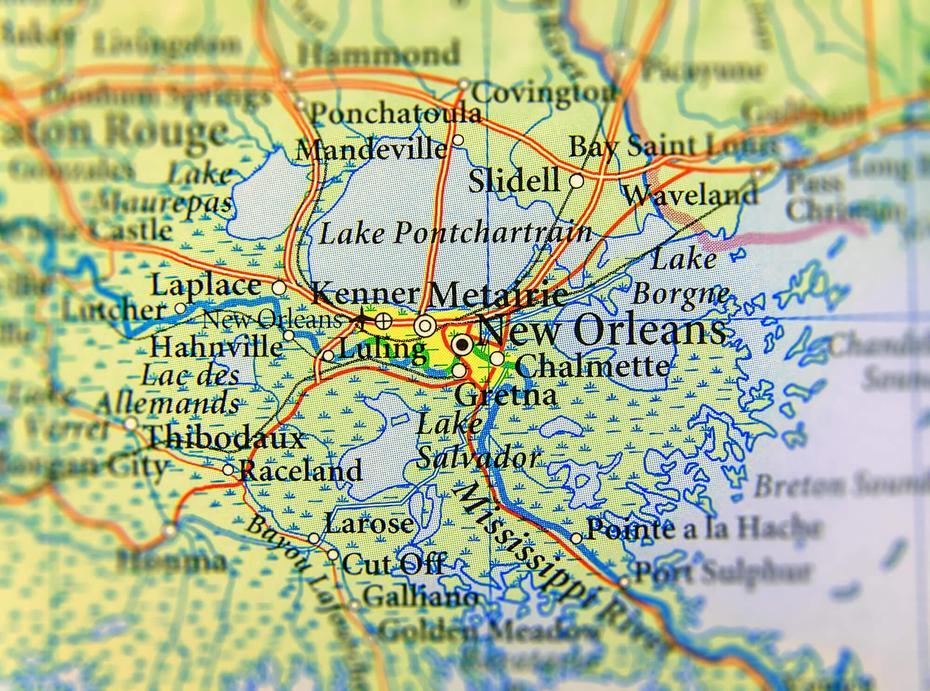 Map Of Louisiana – Guide Of The World, New Orleans, United States, New Orleans America, New Orleans Area