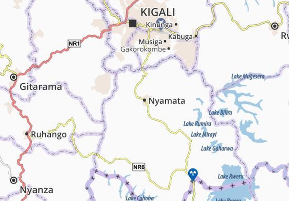 Michelin Nyamata Map – Viamichelin, Nyamata, Rwanda, Tour Du Rwanda, Rwanda Landmarks