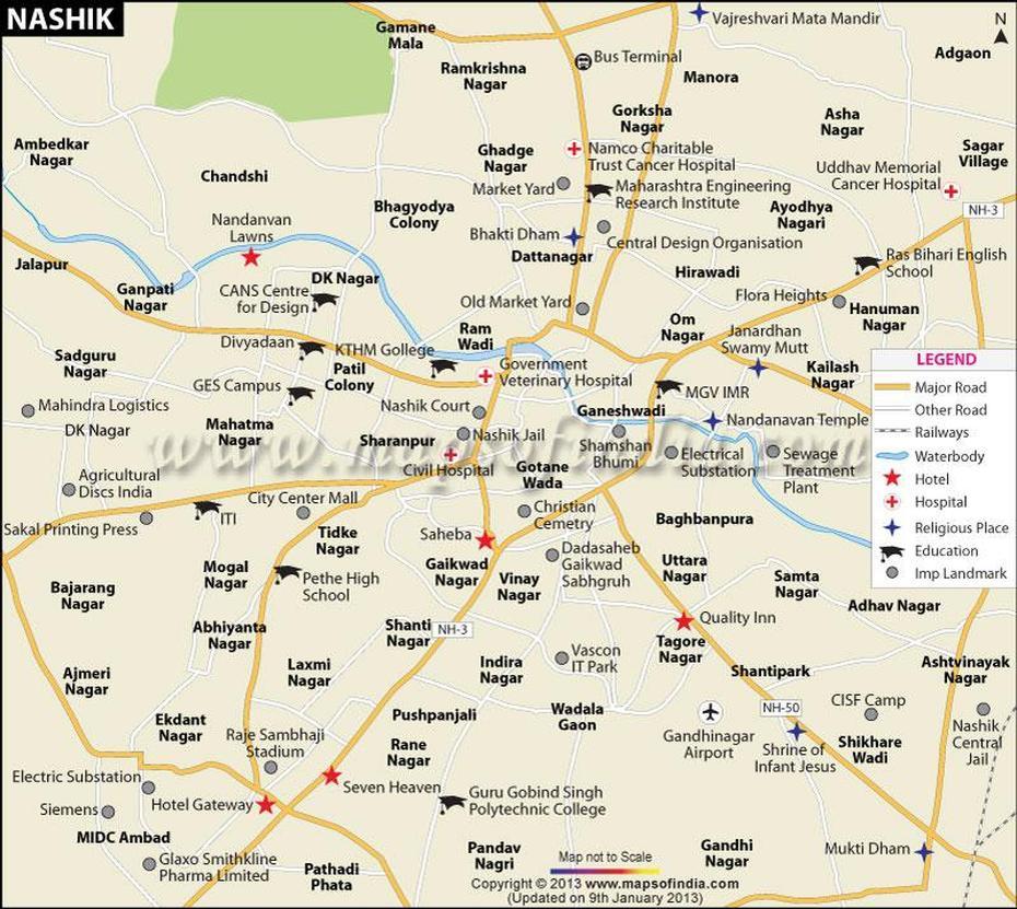 Nasik In India Map | Time Zones Map, Nāsik, India, Mumbai  Nashik, Ramkund