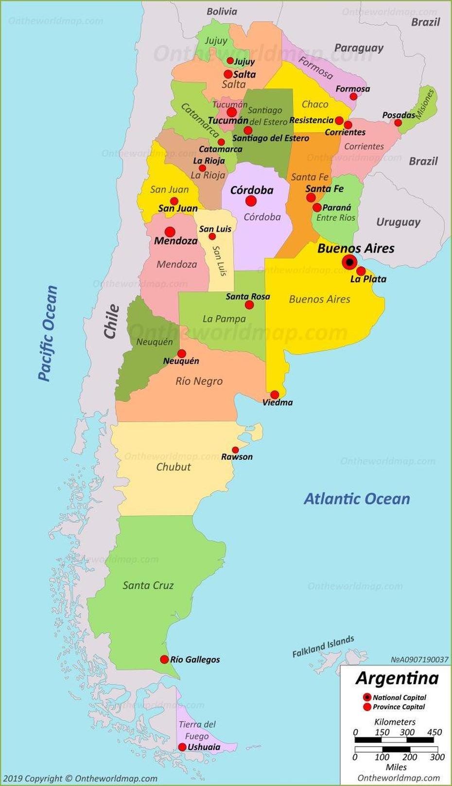 Political Map Of Argentina, Pichanal, Argentina, Argentina Weather, World  Of Argentina