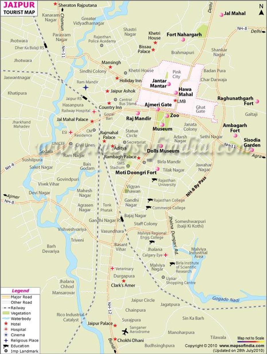 Tourist Map Of Jaipur ~ Tiwas Nggawe, Jaipur, India, Jaipur Tehsil, Ajmer In India