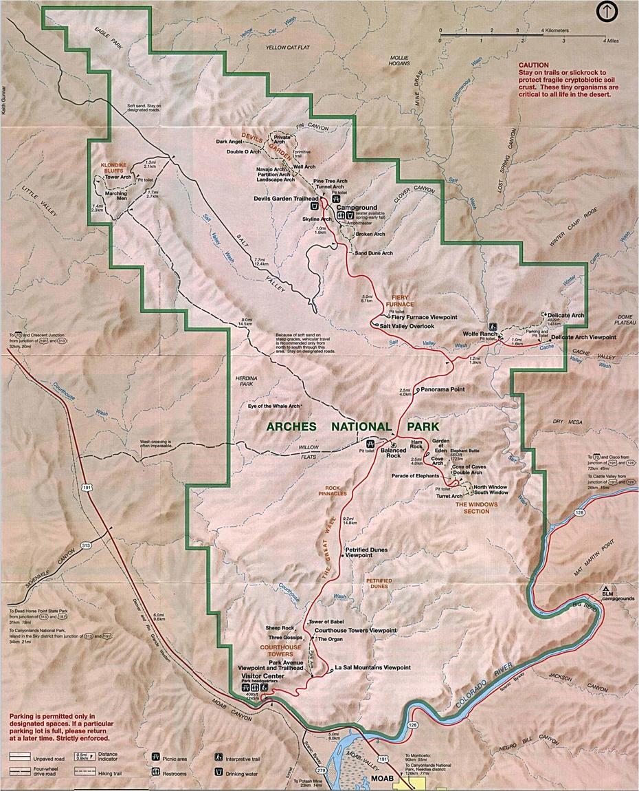 United States Road  With National Parks, Us Relief, Michigan , Allen Park, United States