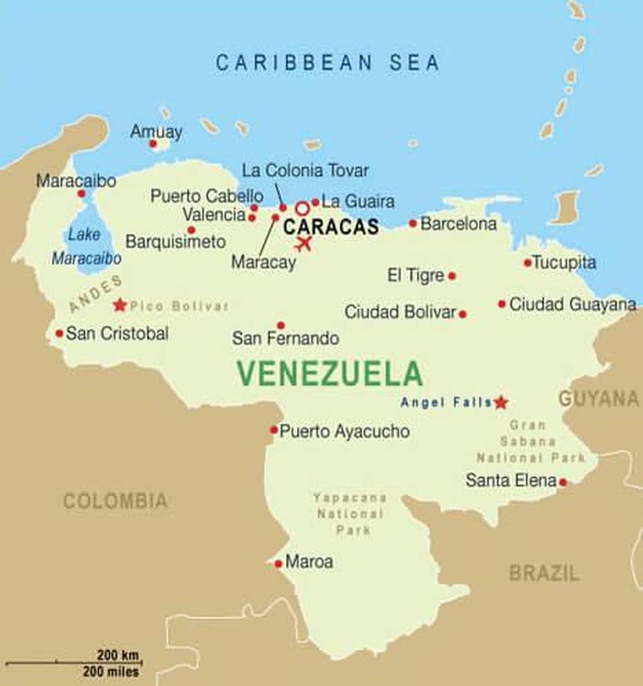 Venezuela Caracas Map, Caracas, Venezuela, Physical  Of Venezuela, Venezuela Land