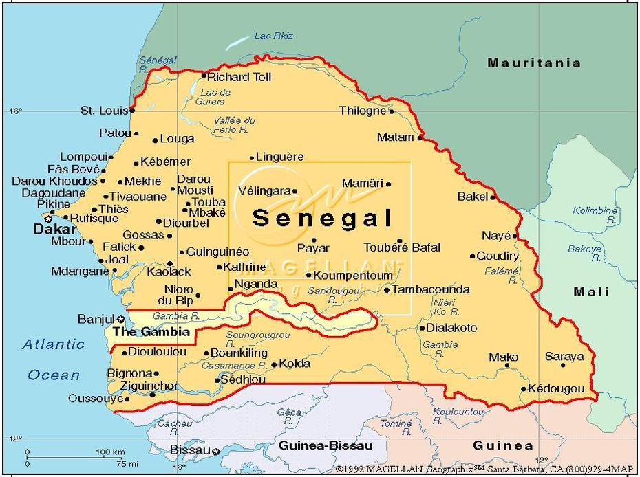 B”Map Of Senegal | Frenchimperialisms Blog | Just Another WordPress …”, Malème Hodar, Senegal, Crete  Villas, Crete Best  Beaches