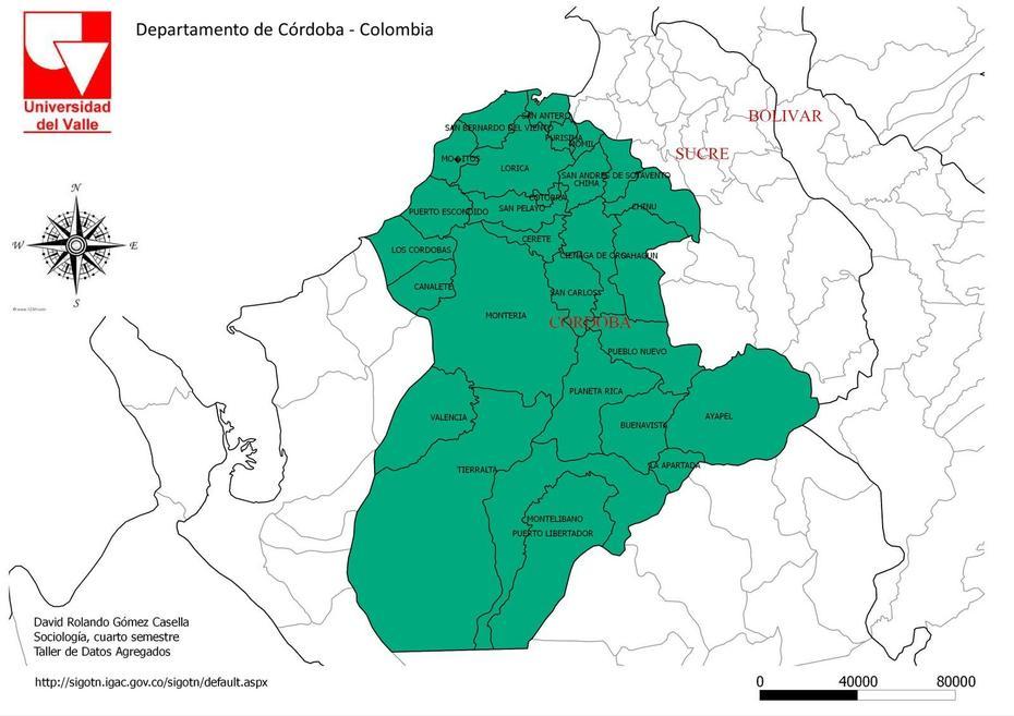 Cordoba 2400 Mapa, Los Córdobas, Colombia, Colombia Capital, Cali- Colombia