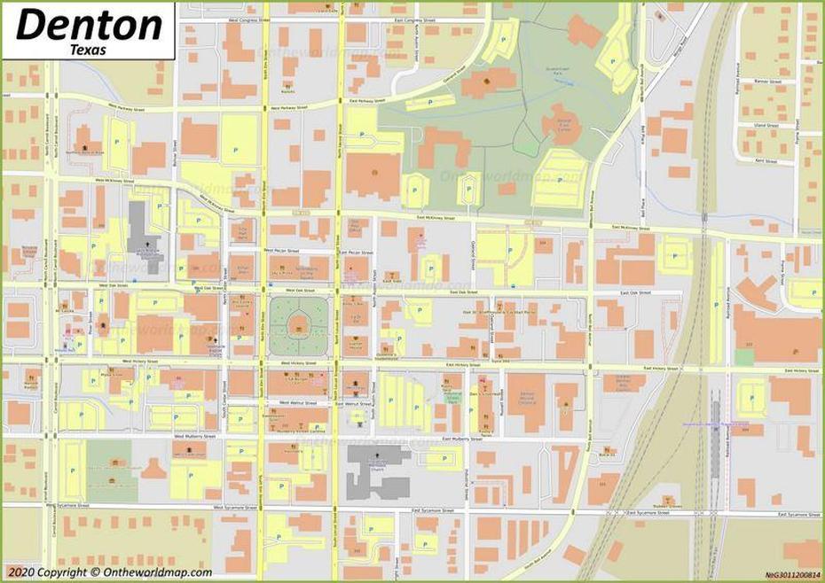 Denton Downtown Map, Denton, United Kingdom, Denton, United Kingdom