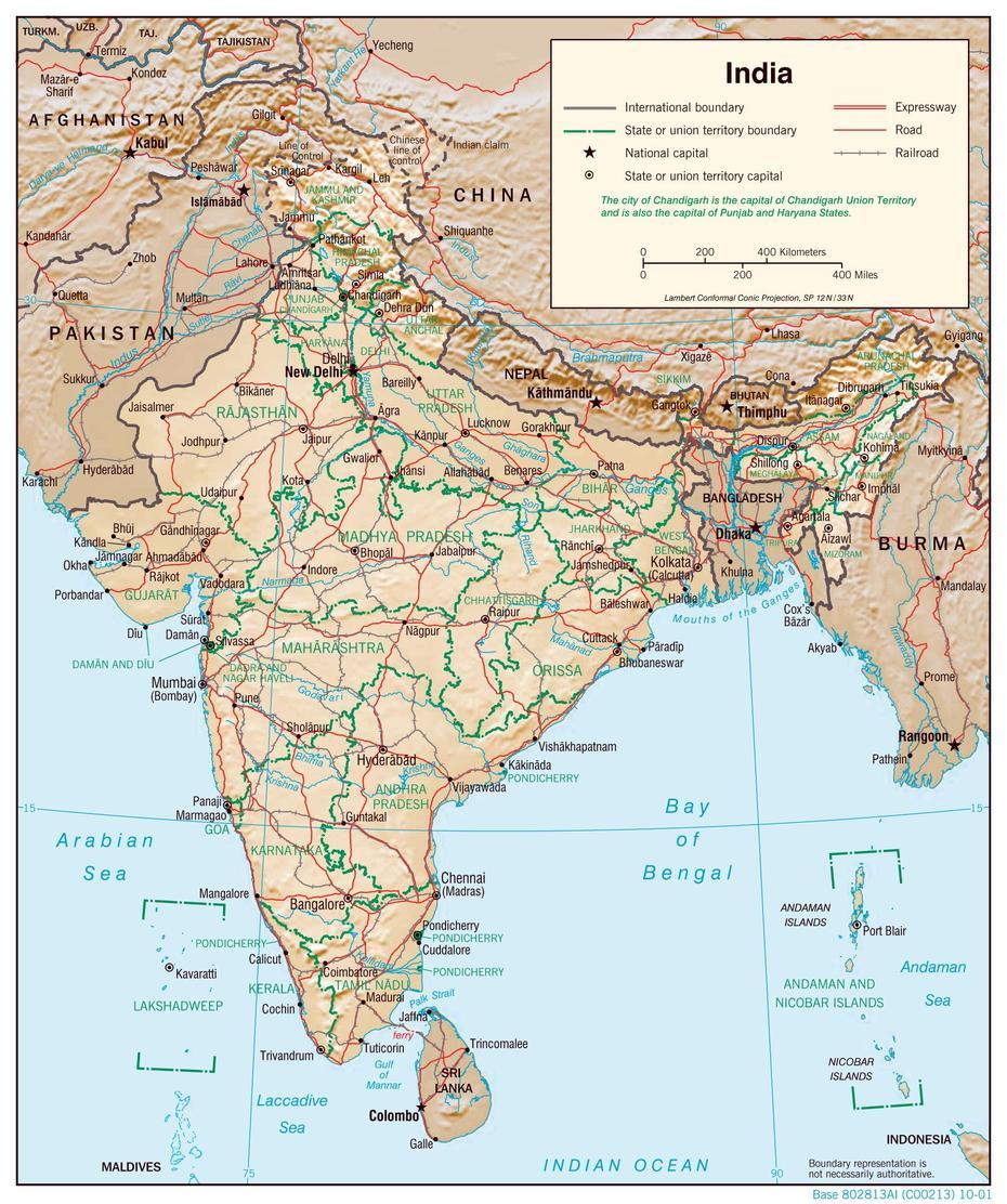 India  Simple, India  With City, Detailed , Allūru, India