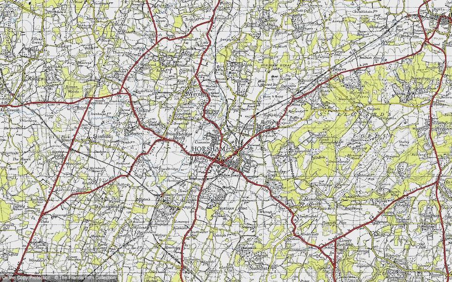 Map Of Horsham, 1940 – Francis Frith, Horsham, United States, Horsham Victoria, Old Horsham