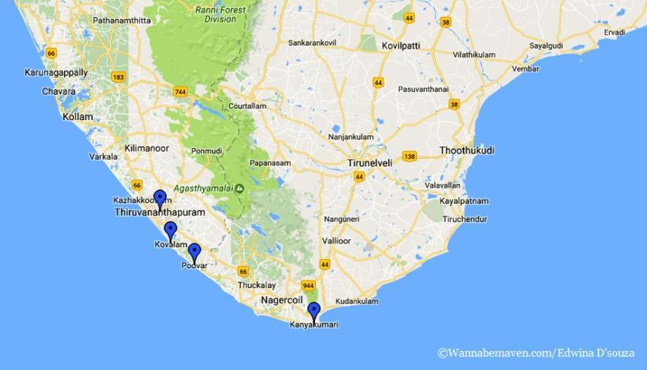 Map Of India Kanyakumari – Maps Of The World, Kānkuria, India, India  By State, Chennai India
