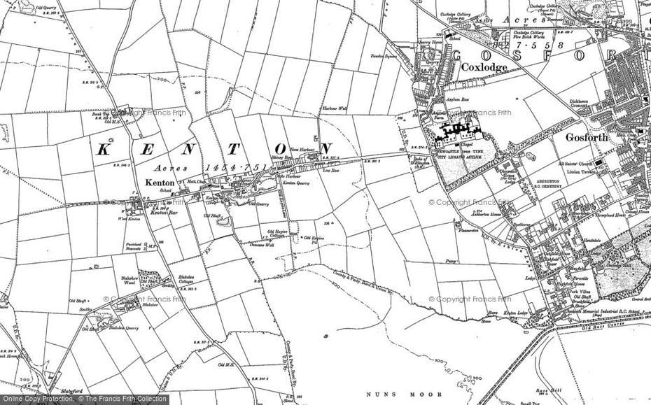 Map Of Kenton, 1884 – 1899 – Francis Frith, Kenton, United Kingdom, Saxon England, Somerset County England