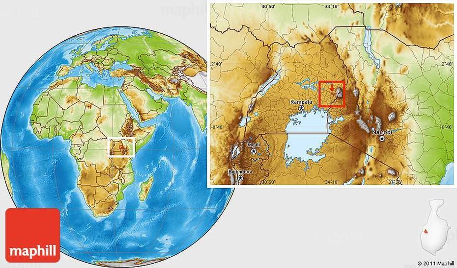 Physical Location Map Of Mbale Municipality, Mbale, Uganda, Kampala- Uganda, Masaka Uganda