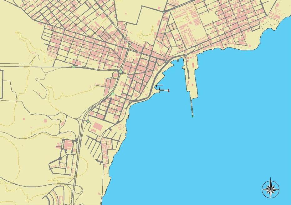 Puerto Del Rosario Port Map – Full Size, Puerto Del Rosario, Spain, Rosario Port, Canary Islands Spain