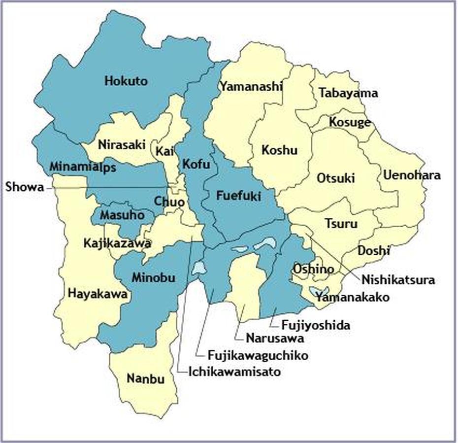 Regions & Cities: Yamanashi Prefecture, Yamanashi, Japan, Kumamoto Japan, Niigata Japan