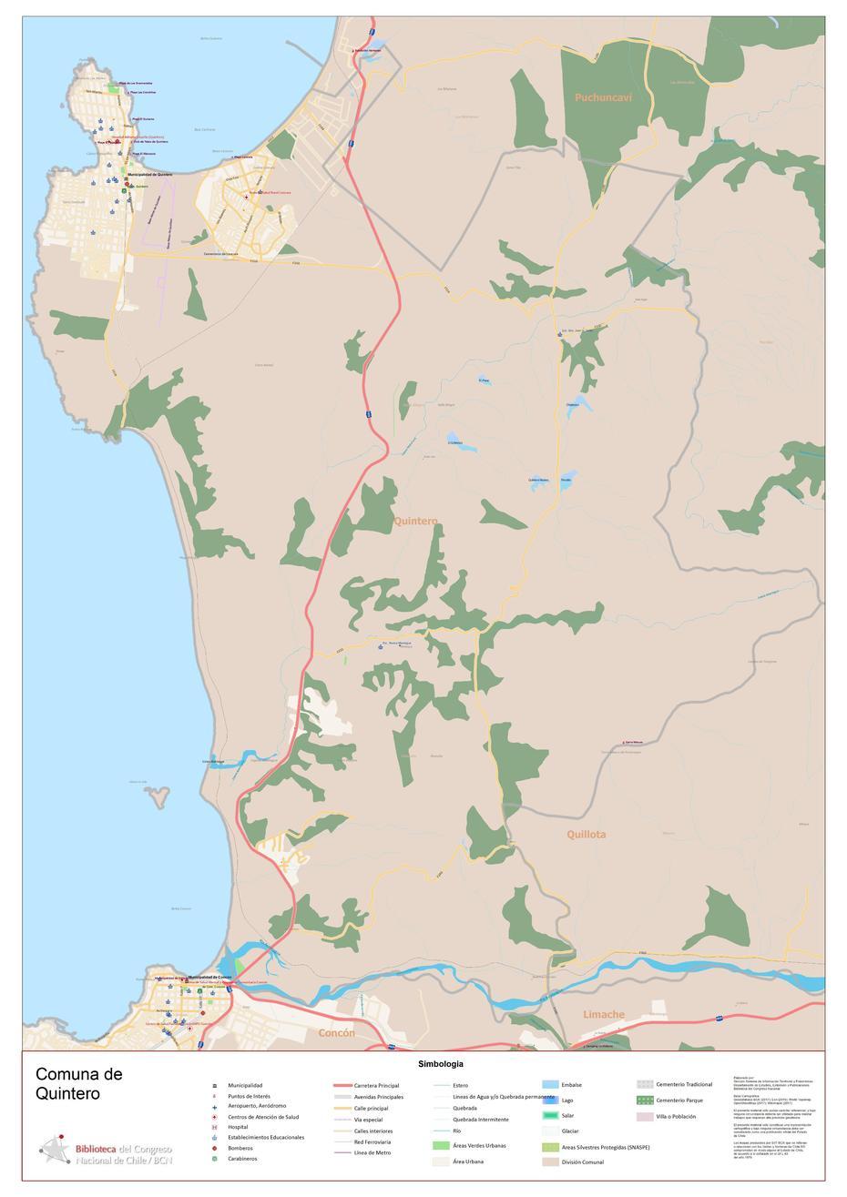 Sistema Integrado De Informacion Territorial – Mapoteca, Quintero, Chile, Chile Location, Ocean Pollution Chile