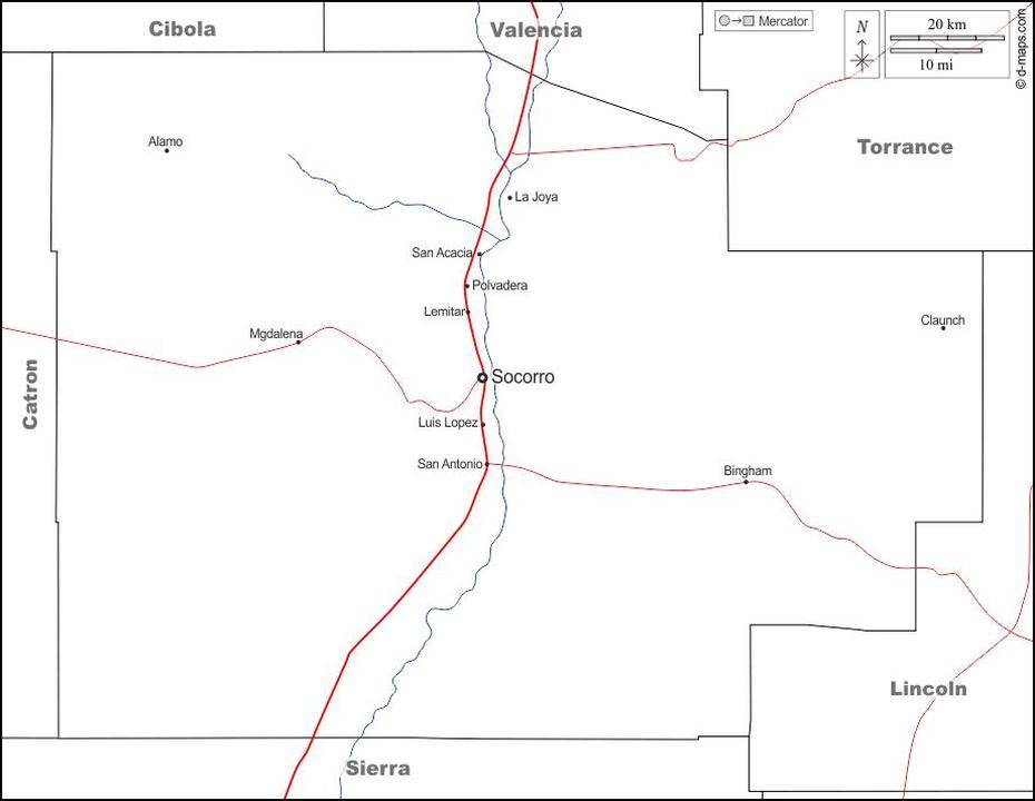 Socorro County Free Map, Free Blank Map, Free Outline Map, Free Base …, Socorro, United States, Socorro Texas, Socorro Airport