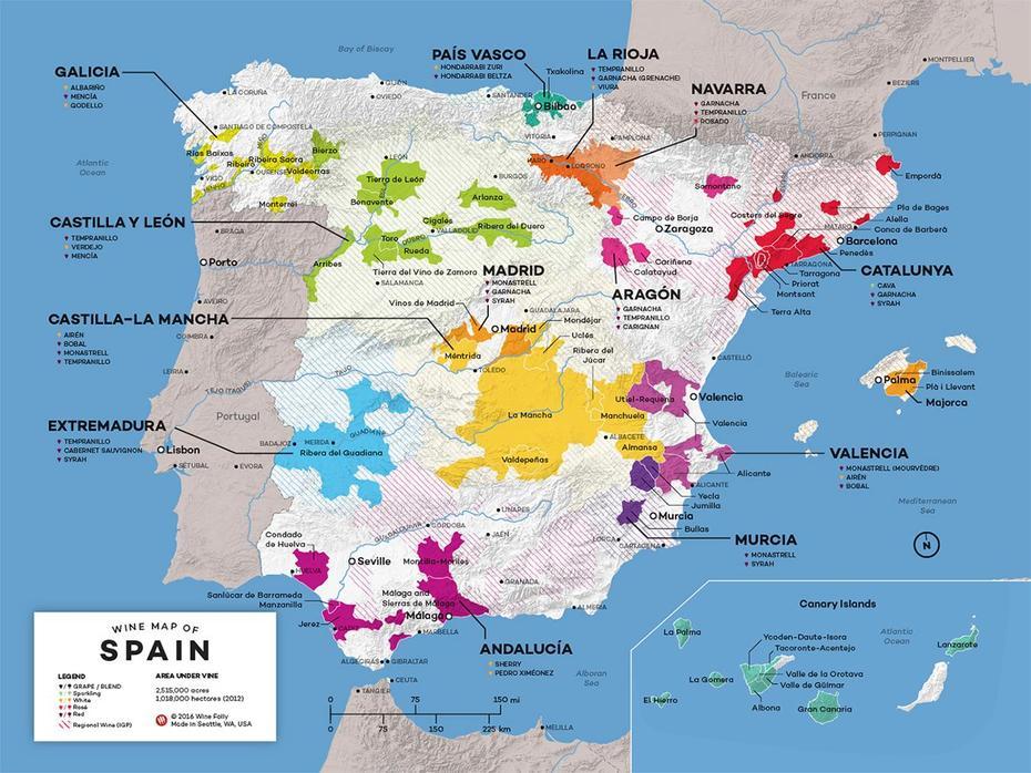 Spain Map In Spanish | Tourist Map Of English, Cártama, Spain, Cartama  Estacion, Spain Elevation