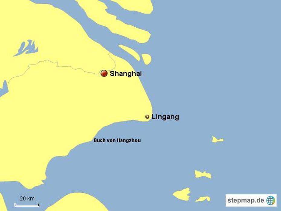 Stepmap – Lingang / Shanghai – Landkarte Fur Asien, Linghai, China, China  Black, China  Transparent