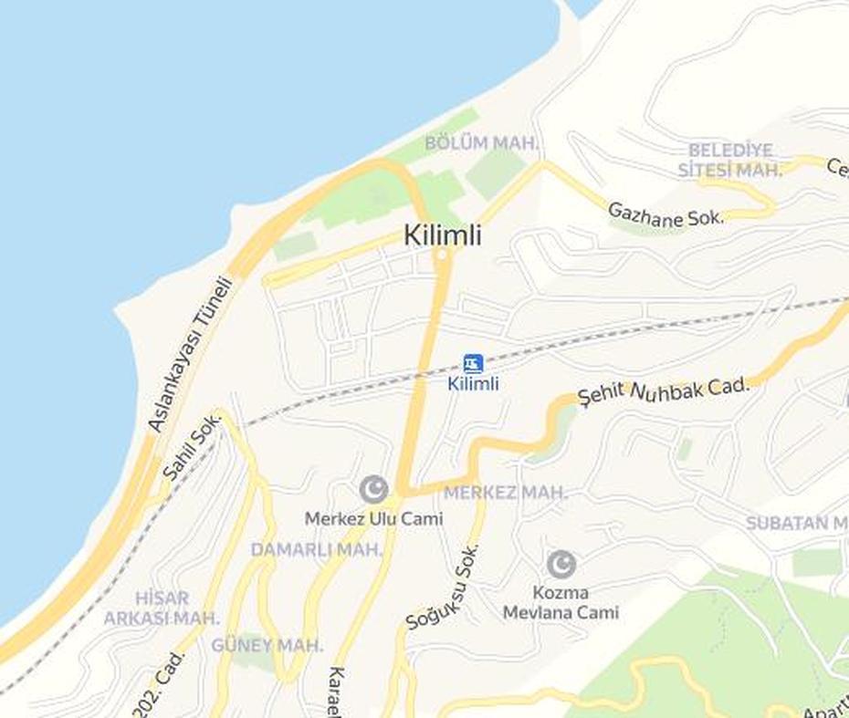 Turkey  Outline, Turkey  With Cities, Kilimli, Kilimli, Turkey