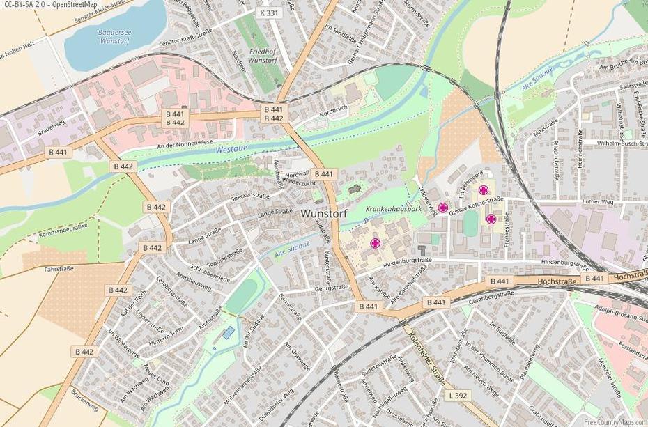 Wunstorf Map Germany Latitude & Longitude: Free Maps, Wunstorf, Germany, Esslingen Germany, Kirchheim Germany