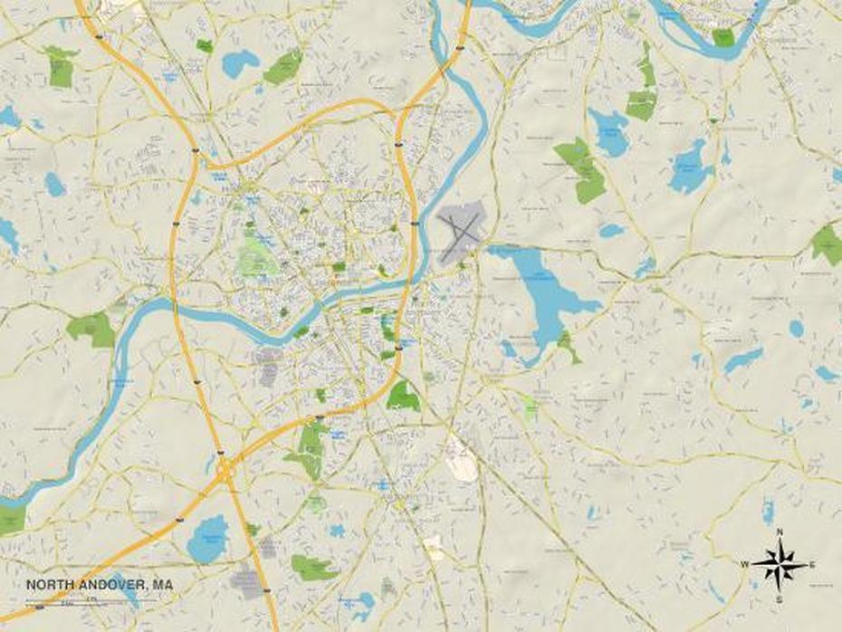 B”Political Map Of North Andover, Ma Prints | Allposters”, North Andover, United States, Of Westfield Ma, New Bedford Ma