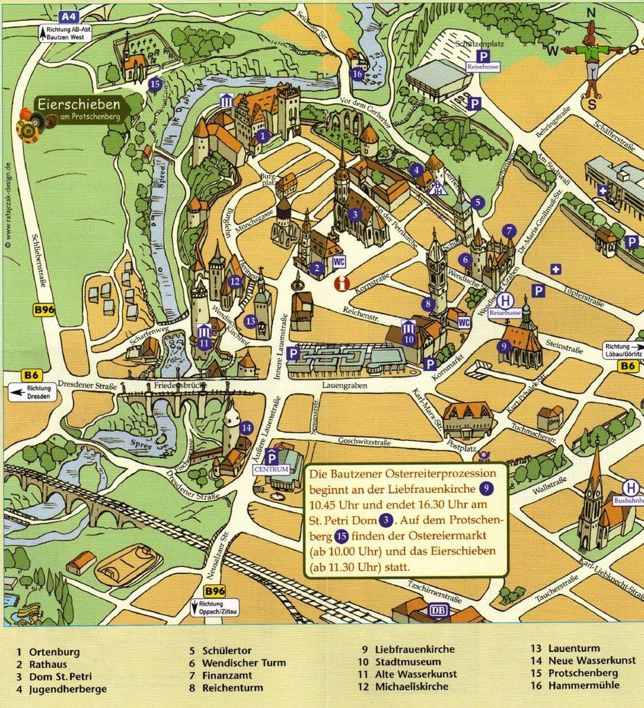 Bautzen Tourist Map – Bautzen Germany  Mappery | Germany Travel …, Bautzen, Germany, Stadtplan Bautzen, Battle Of Bautzen