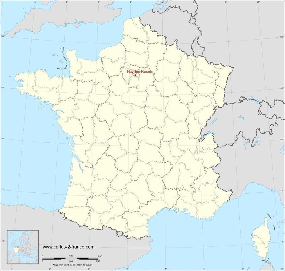 Carte De Hay-Les-Roses : Situation Geographique Et Population De Hay …, L’Haÿ-Les-Roses, France, Val De  Marne, Rose Bleue