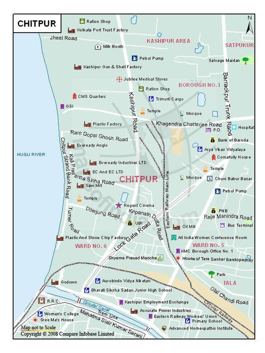 Chitpur Map, Kolkata – Maps Of India, Chītāpur, India, Easy India, India Simple