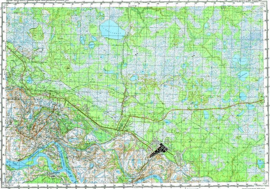 Download Topographic Map In Area Of Strezhevoy, Sosnino – Mapstor, Strezhevoy, Russia, Russia City, White Russia