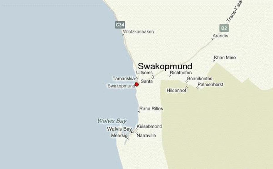 Guide Urbain De Swakopmund, Swakopmund, Namibia, Of Windhoek, Namibia  With Regions