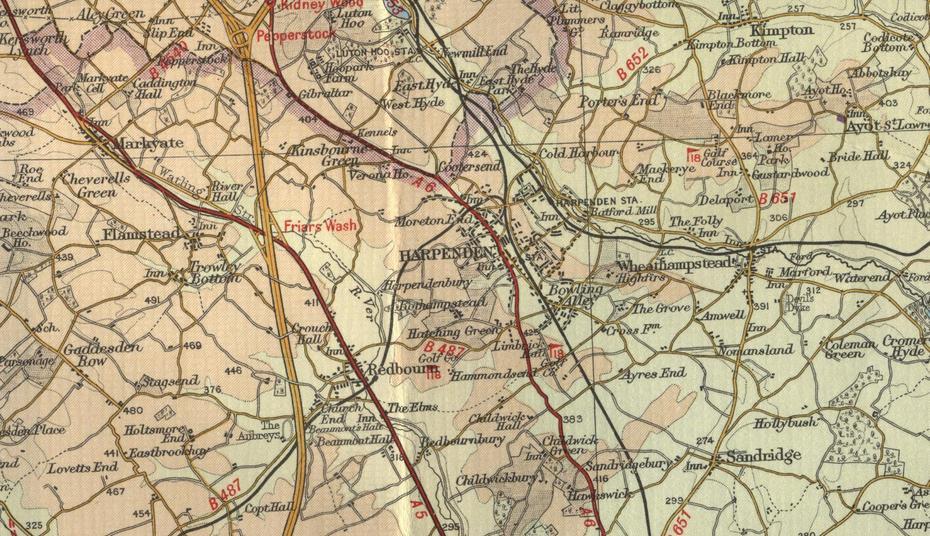 Harpenden Map, Harpenden, United Kingdom, Preston England, Chorley  Uk