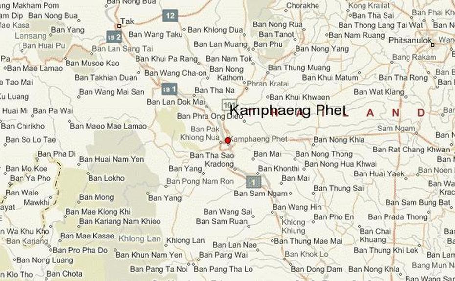 Kamphaeng Phet Location Guide, Kamphaeng Phet, Thailand, Tak Thailand, Thailand Elevation