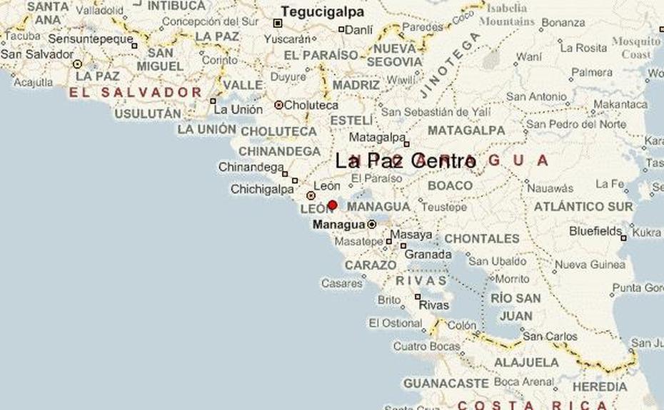 La Paz Centro Location Guide, La Paz Centro, Nicaragua, La Paz, Stadtplan La Paz