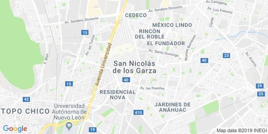 Mapa De San Nicolas De Los Garza, Nuevo Leon – Mapa De Mexico, San Nicolás De Los Garza, Mexico, San Pedro Garza Garcia Mexico, San Nicolas Logo