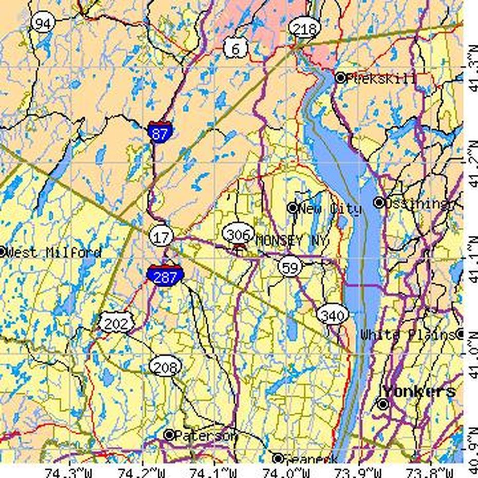 Monsey, New York (Ny) ~ Population Data, Races, Housing & Economy, Monsey, United States, York Street, Suffern Ny