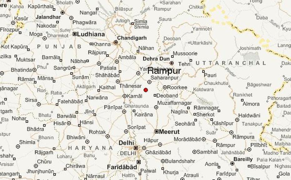 Rampur, Rampur Up, India Location, Rahīmpur, India