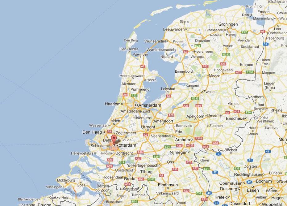 Rotterdam Map, Rotterdam, Netherlands, Rotterdam  Europe, Hague Netherlands