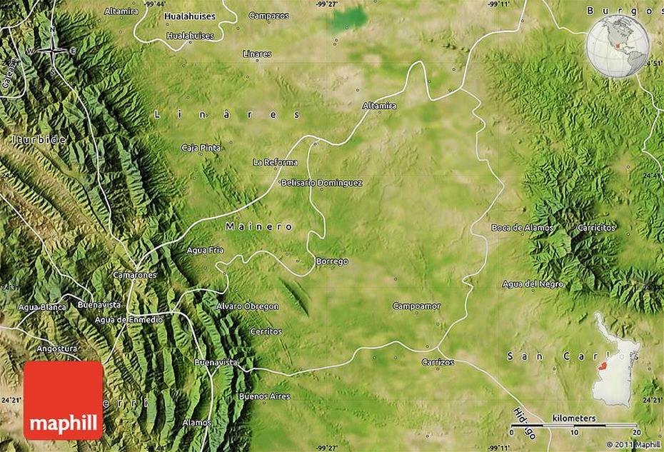 Satellite Map Of Villagran, Villagrán, Mexico, A De Guanajuato Mexico, Ciudad De Mexico