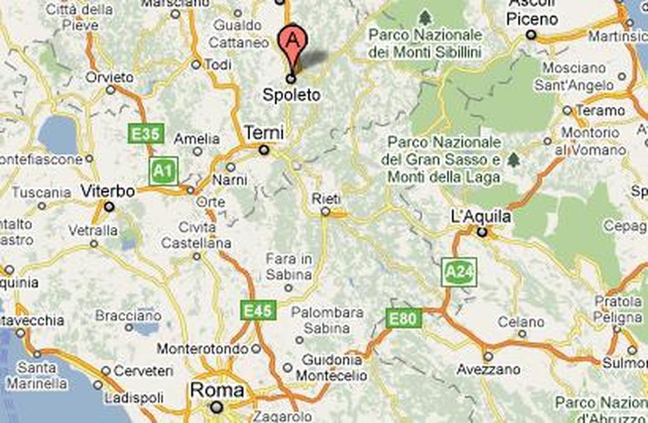 Spoleto Italy Map | Campus Map, Spoleto, Italy, Of Perugia Italy, Spoleto Festival