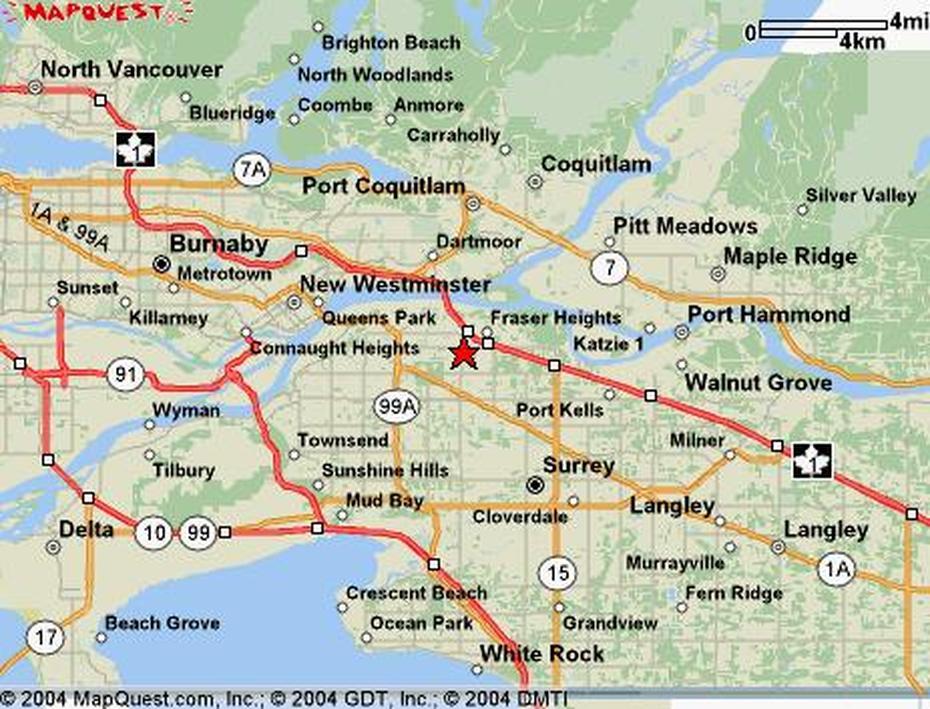 Surrey Canada Map, Surrey, Canada, Surrey Bc Canada, Surrey On