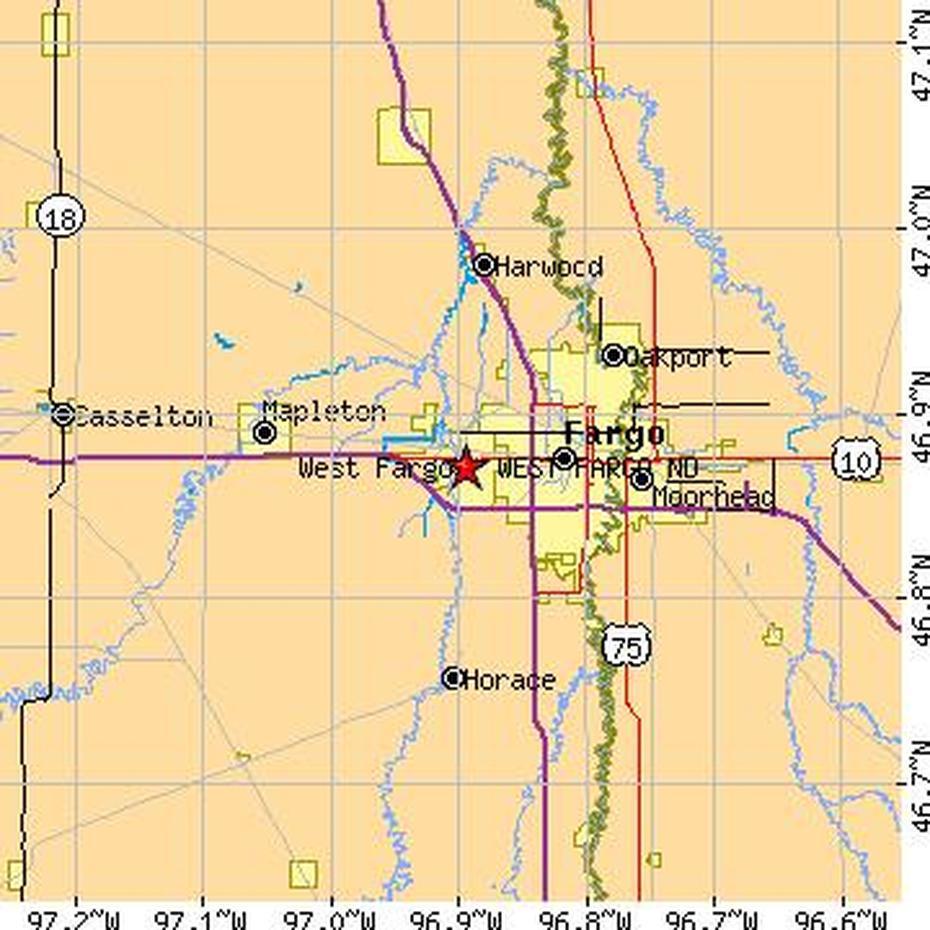West Fargo, North Dakota (Nd) ~ Population Data, Races, Housing & Economy, West Fargo, United States, West Us, Western United States  Usa