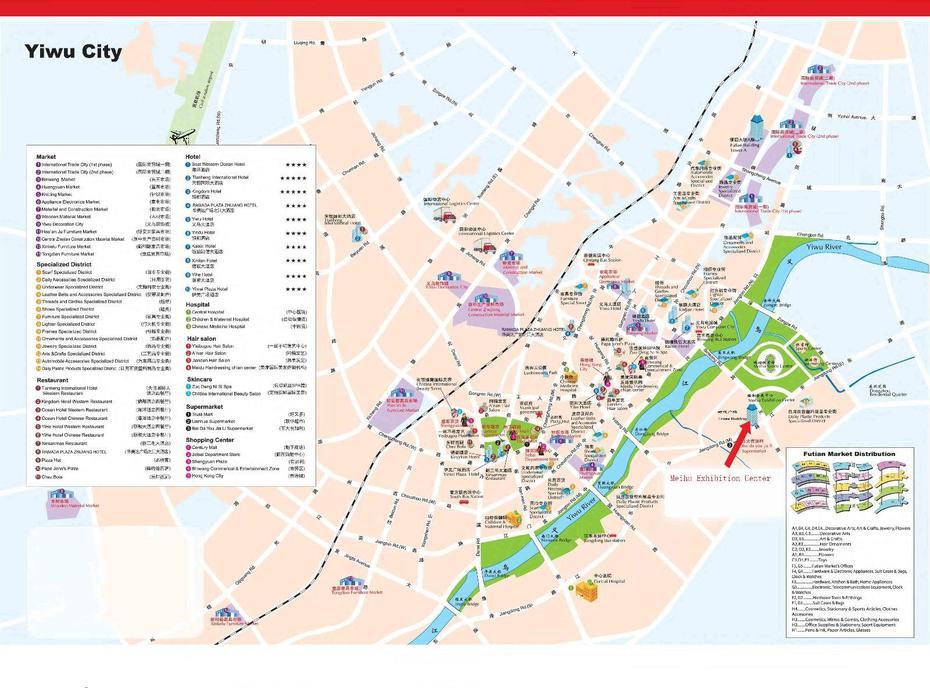 Yiwu City Map – Yiwu Maps – China Tour Advisors, Yiwu, China, Yiwu Zhejiang, Zhejiang China