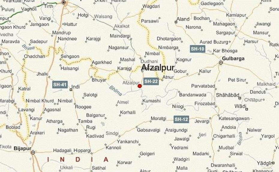 Afzalpur Location Guide, Afzalpur, India, India  With City, India On  Of World