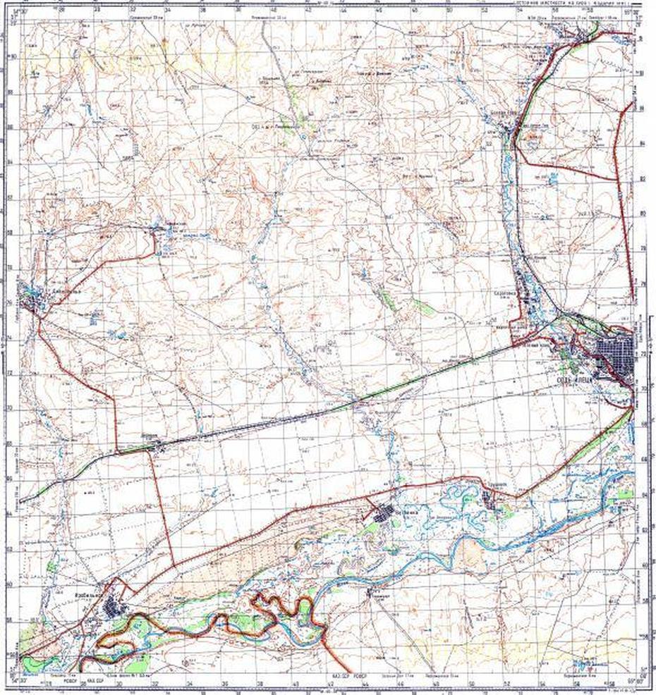 B”Download Topographic Map In Area Of Sol-Iletsk – Mapstor”, Sol’-Iletsk, Russia, Black Dolphin Russian Prison, Prison Cell Russia