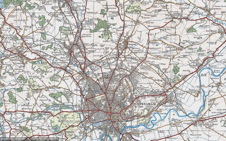 Detailed  United States, United States  Color, Francis Frith, Sherwood, United States