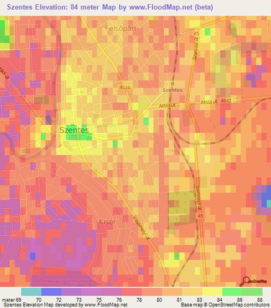 Elevation Of Szentes,Hungary Elevation Map, Topography, Contour, Szentes, Hungary, Hungarian Jewish Last Names, Mako Hungary