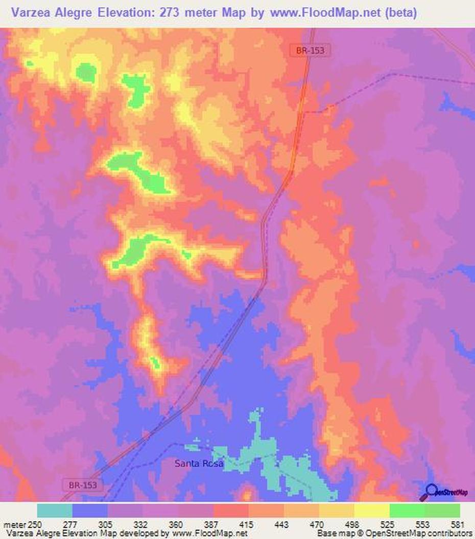 Elevation Of Varzea Alegre,Brazil Elevation Map, Topography, Contour, Várzea Alegre, Brazil, Sao Paulo City, Pouso Alegre Mg