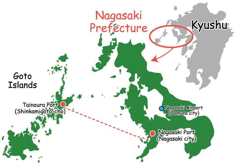 Goto Islands Map – Japan Nagasaki To Karatsu With The Goto Islands …, Gotō, Japan, Ehime Japan, Matsuyama  Golf