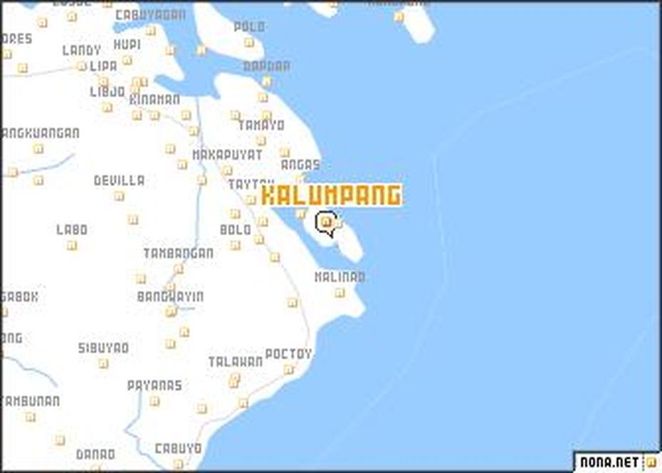 Kalumpang (Philippines) Map – Nona, Kalingalan Caluang, Philippines, Philippines  Outline, Old Philippine