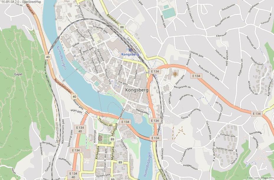 Kongsberg Map Norway Latitude & Longitude: Free Maps, Kongsberg, Norway, Western Norway, Haugesund Norway