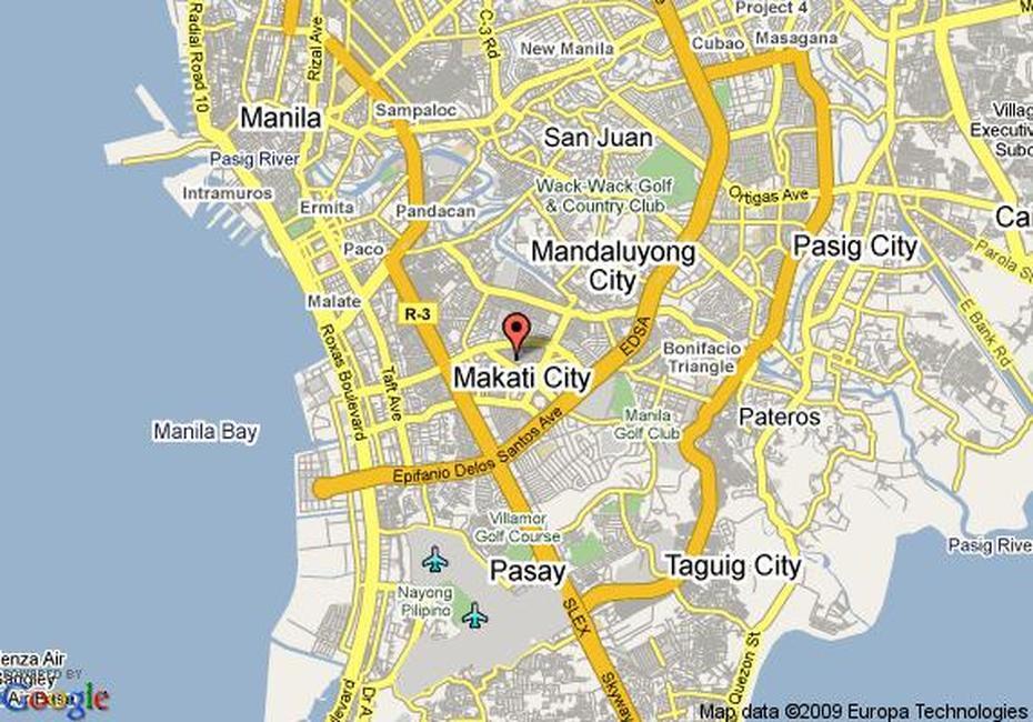 Makati Map And Makati Satellite Image, Makati City, Philippines, Google  Makati, Makati Cbd